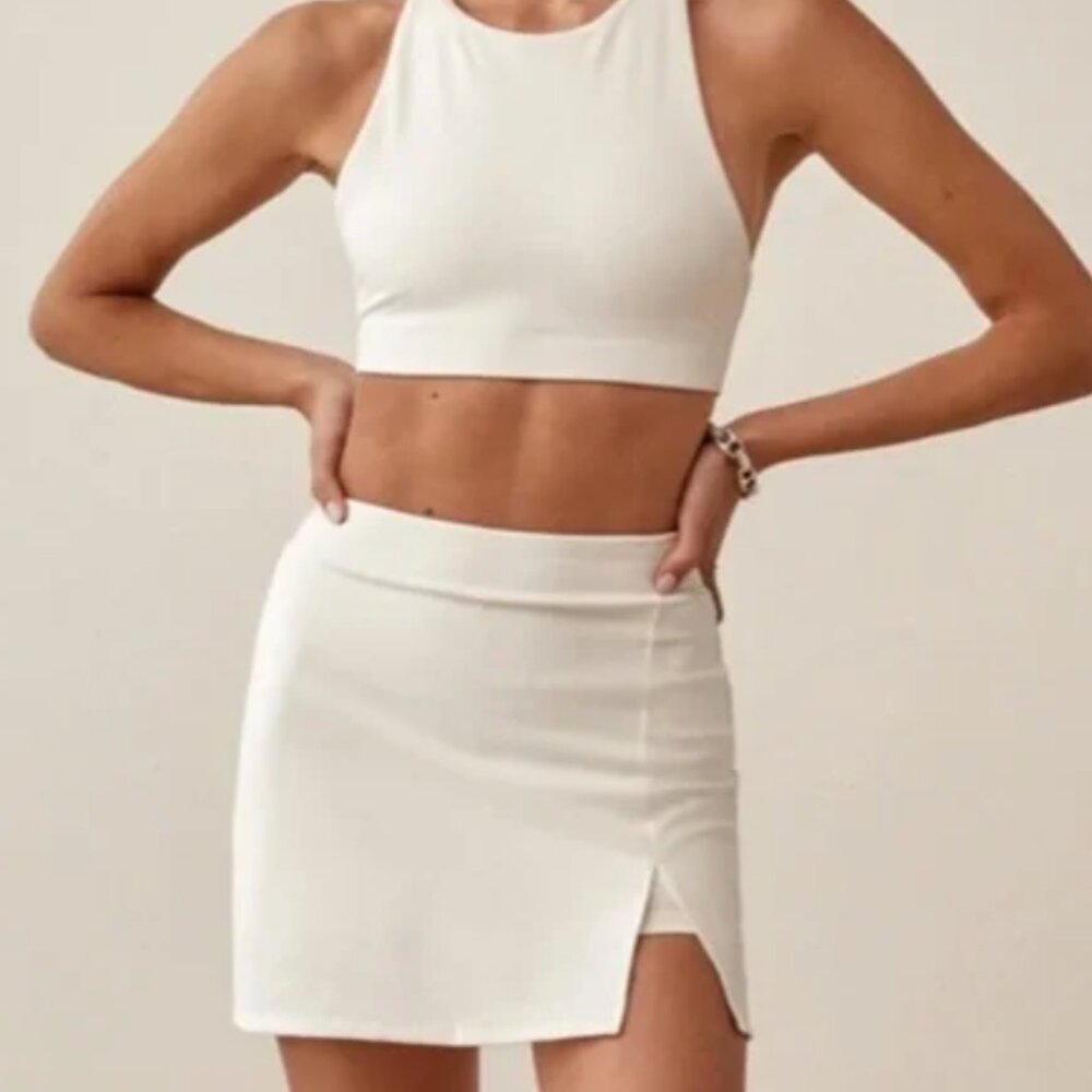 Reformation Active Set - Tennis skirt + Bra
